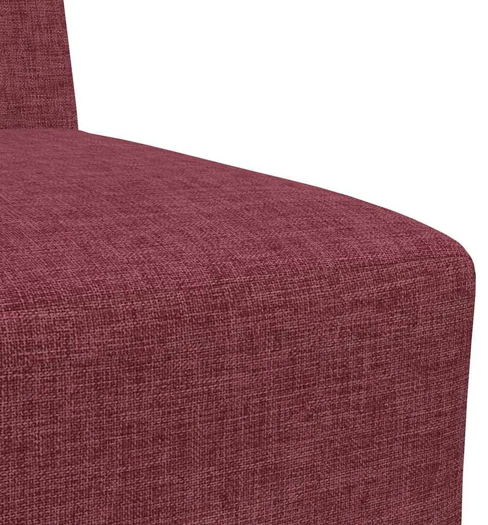 Poltrona sem braços 55 cm tecido vermelho tinto