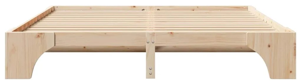 Cama de madeira de pinho 180x200 cm