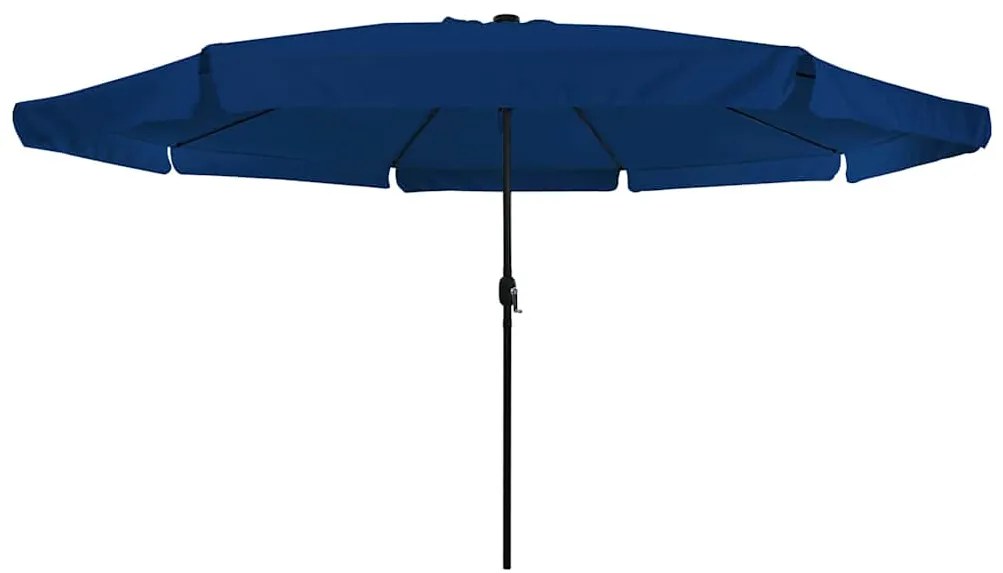 Guarda-sol de Jardim com Luzes LED Ø395x245 cm Azul Céu
