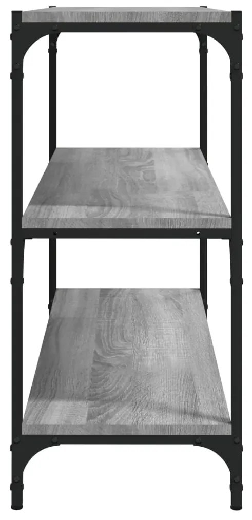 Estante 80x33x70,5 cm derivados de madeira e aço cinza sonoma