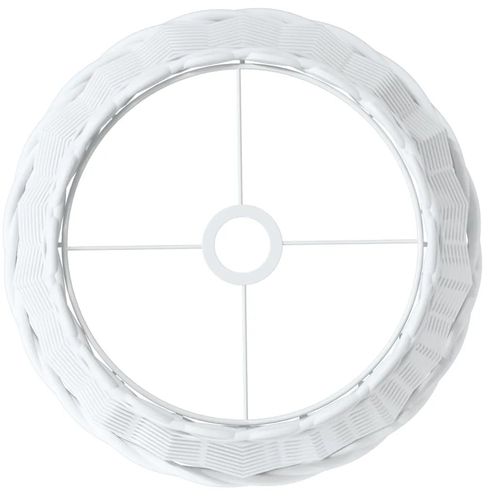 Abajur de teto Ø38x23 cm vime branco