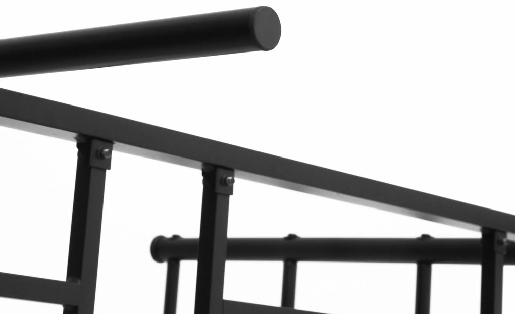 Estrutura de Cama Dupla de Metal para Colchão 150x200cm com Cabeceira