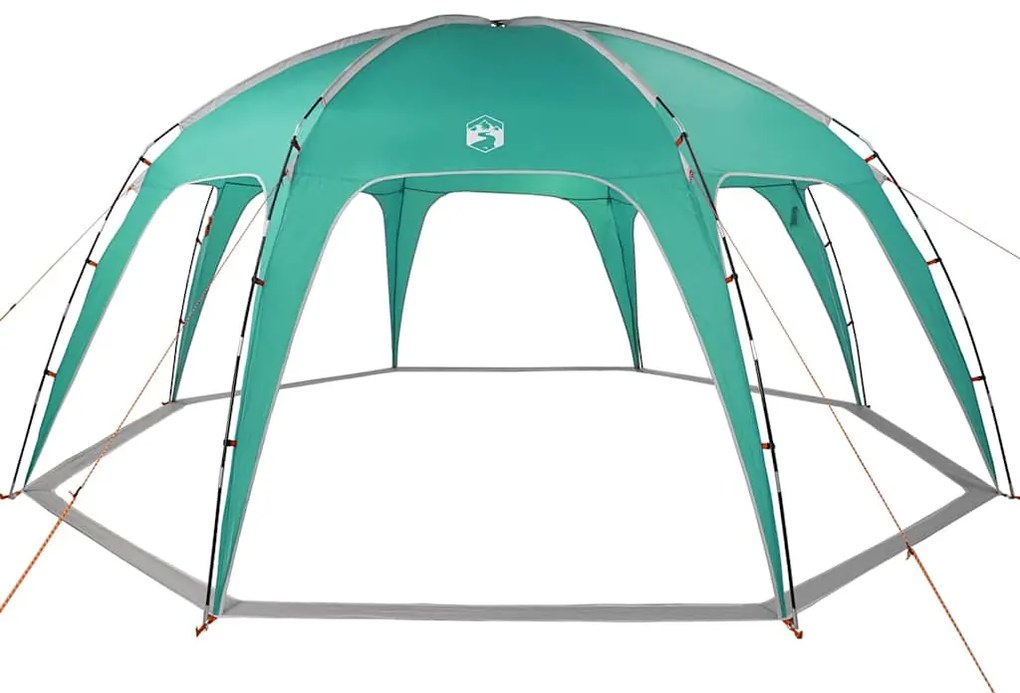 Tenda de festas impermeável verde mar