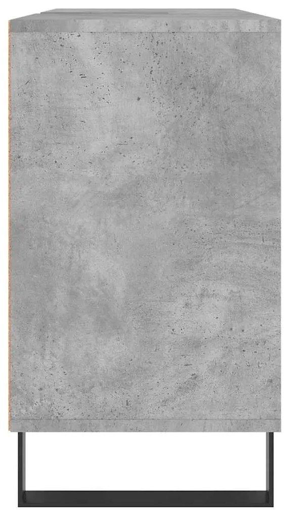 Móvel casa de banho 80x33x60 cm derivados madeira cinza cimento