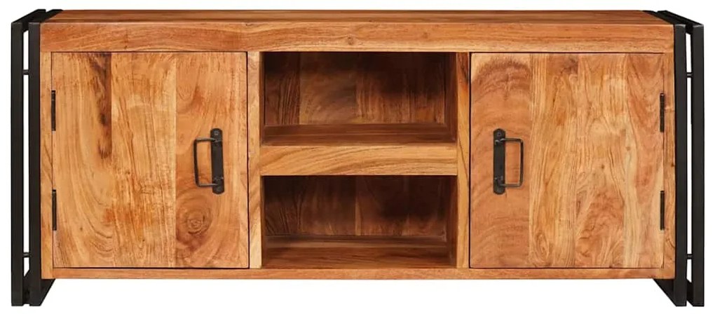 Gabinete para TV Castanho Madeira de acácia maciça