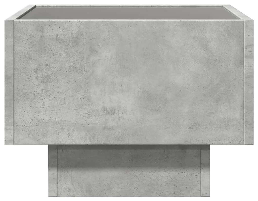 Mesa de apoio c/ LEDs 40x40x30 cm derivados de madeira