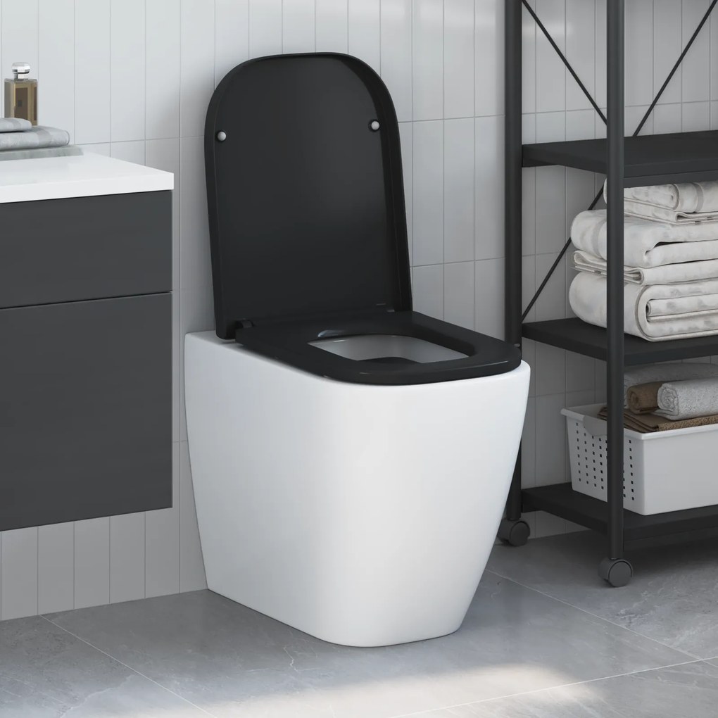 Assento de Vaso Sanitário com Fechamento Suave Duroplast Preto