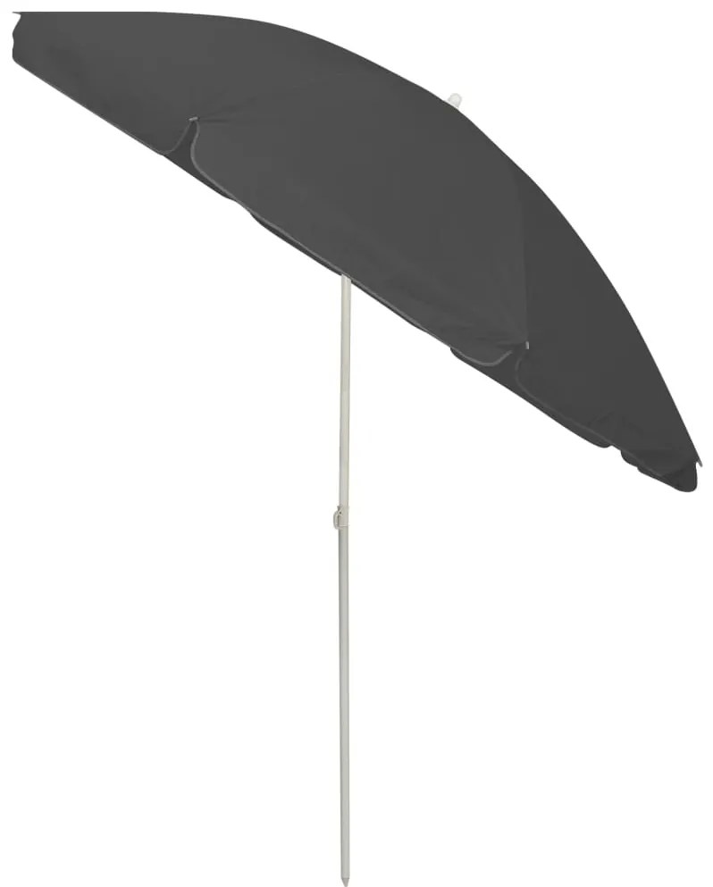 Guarda-sol de praia 240 cm antracite