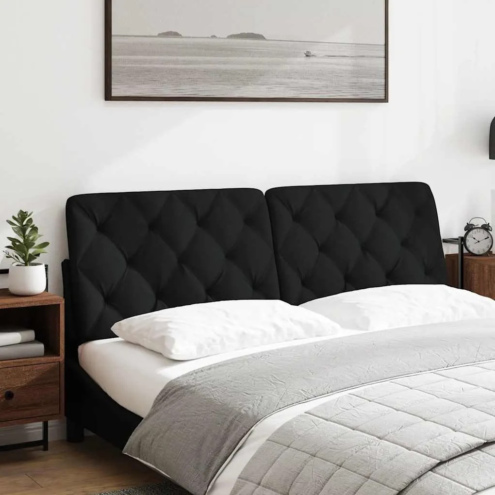 Almofadão de cabeceira 160 cm tecido preto