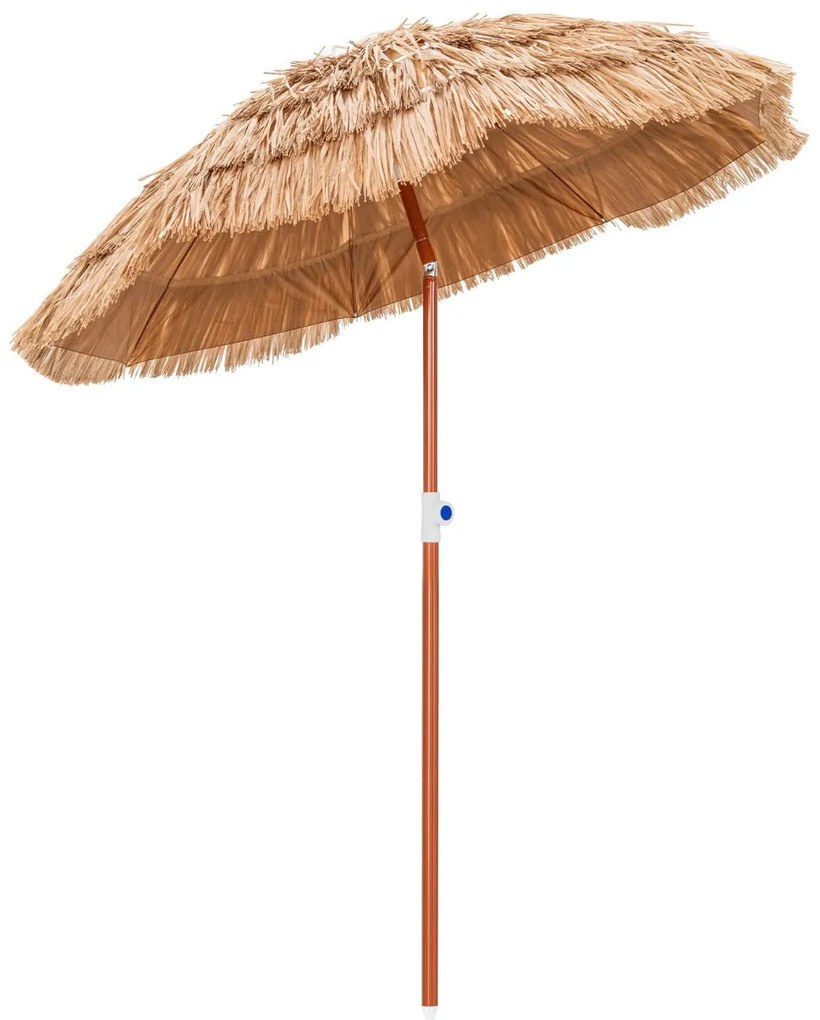 Guarda-Sol Havaiano Tavira com Telhado de Palha – 175x194 cm – Altura