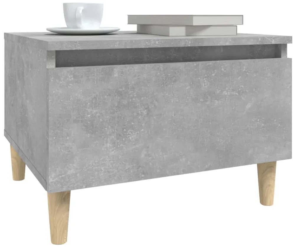 Mesa de apoio 50x46x35 cm derivados de madeira cinzento-cimento