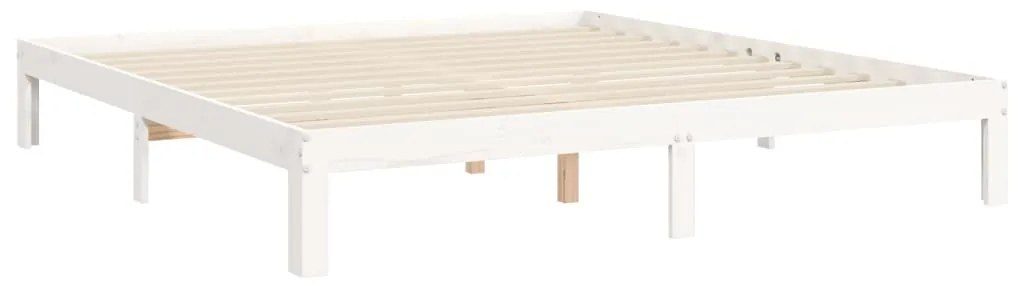 Estrutura cama Super King Size c/ cabeceira madeira branco