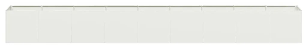 Vaso floreira 360x40x40 cm aço laminado a frio branco