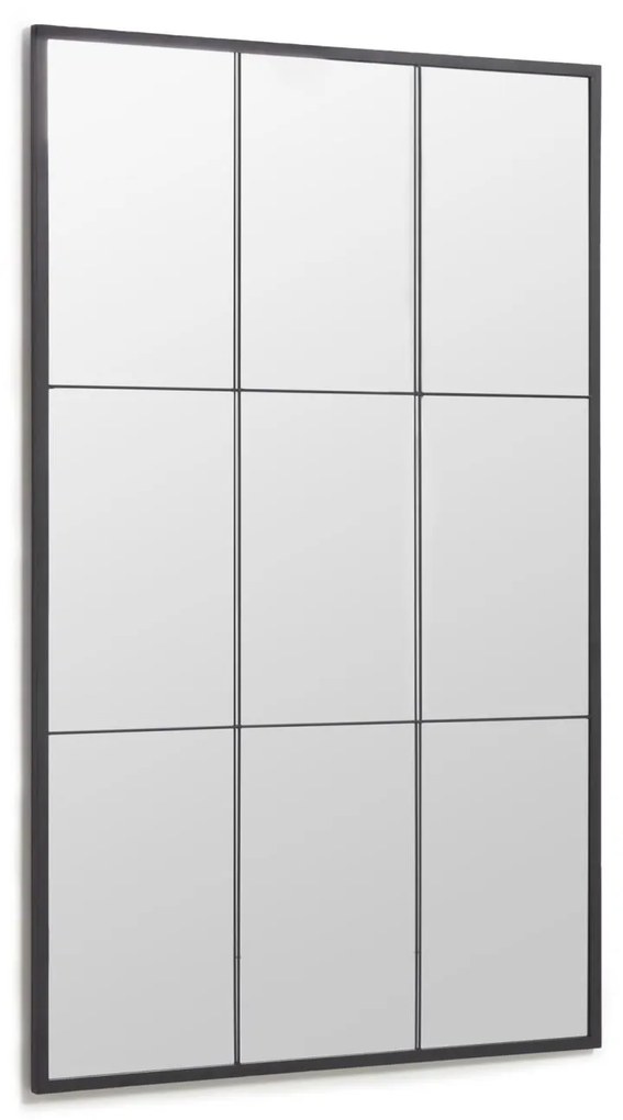 Kave Home - Espelho de pé Ulrica de metal preto 100 x 160 cm