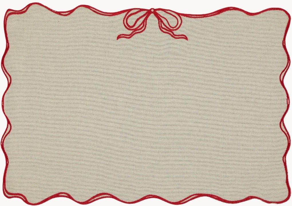 Individual de mesa com bordado Viena