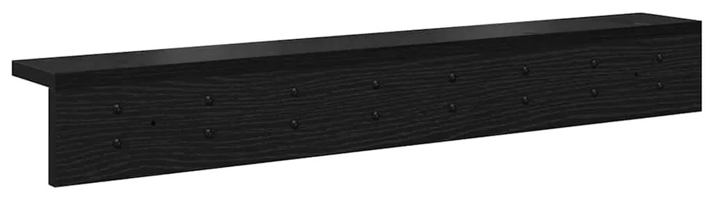 Cabideiro de Parede Carvalho preto 80 x 10.5 x 10.5 cm