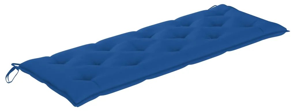 Banco de jardim empilhável c/ almofadão 159 cm teca maciça