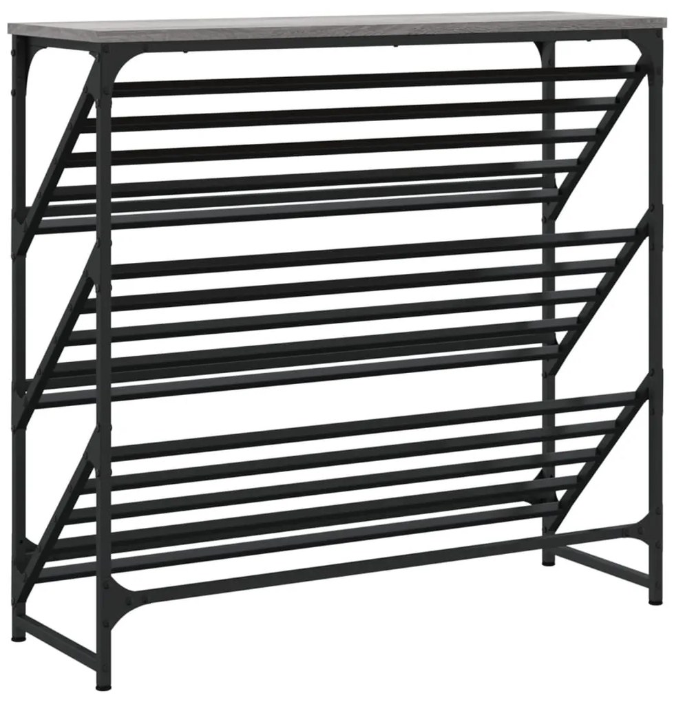Sapateira 90x30x85 cm derivados de madeira cinzento sonoma