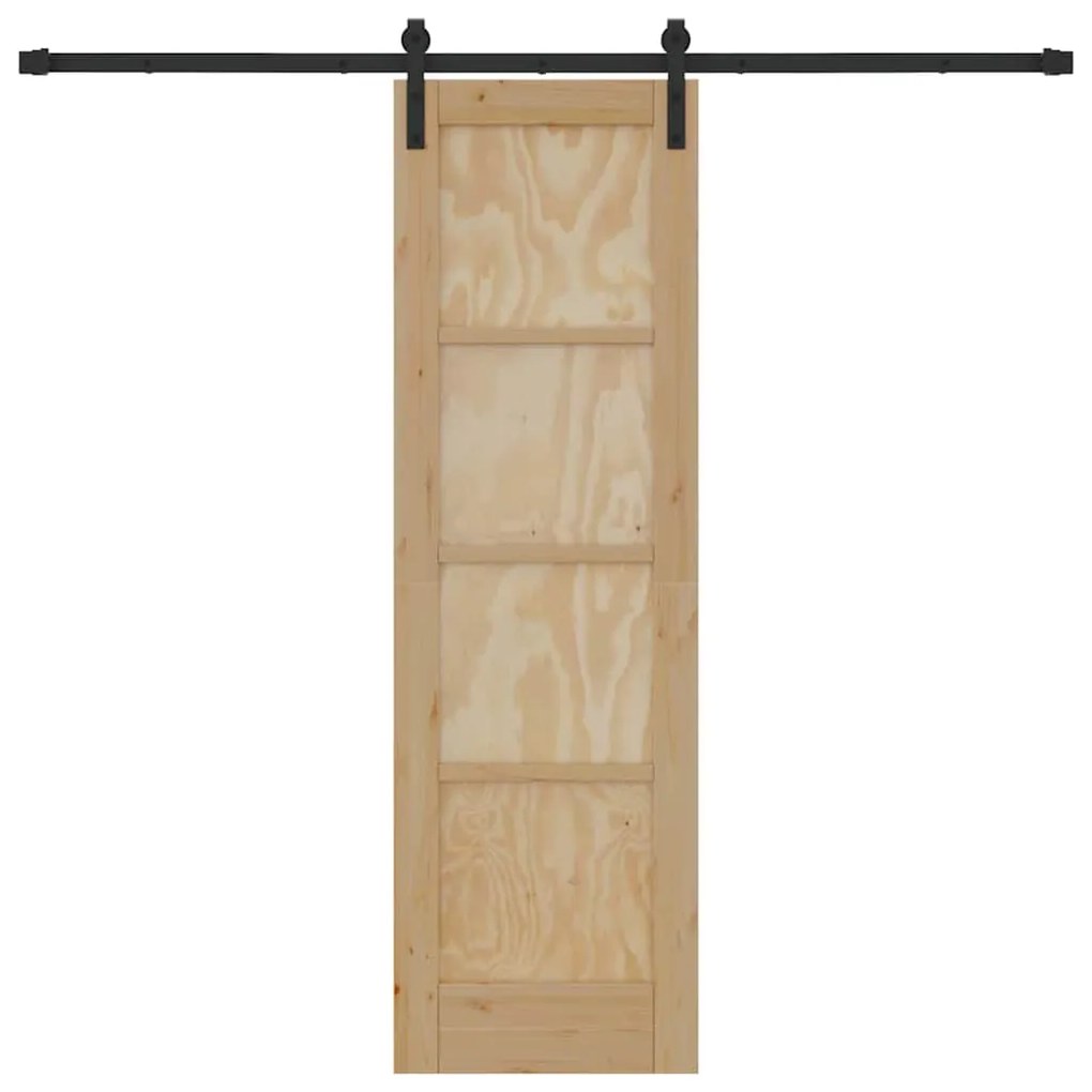 Porta Deslizante vidaXL com Conjunto de Acessórios 61x198,5 cm Madeira
