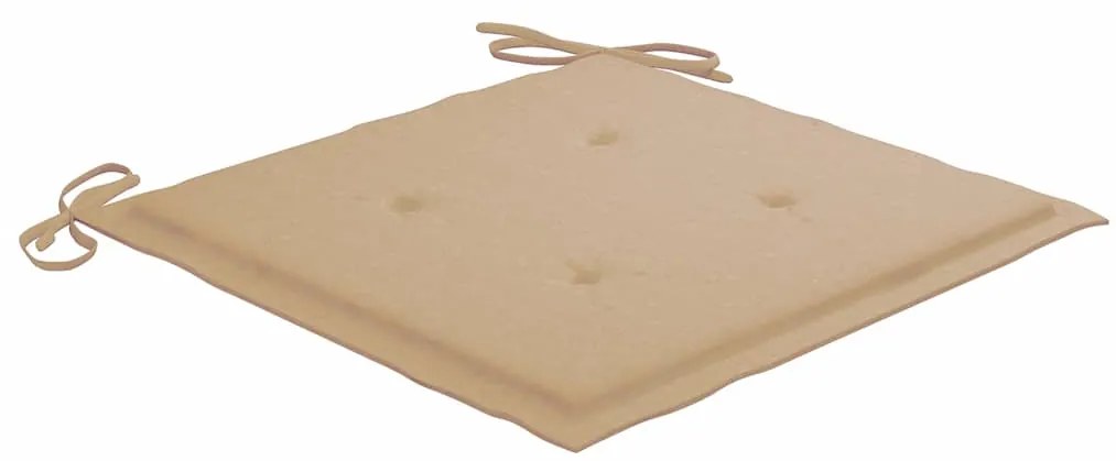Cadeiras de jantar p/ jardim 6 pcs c/ almofadões acácia maciça