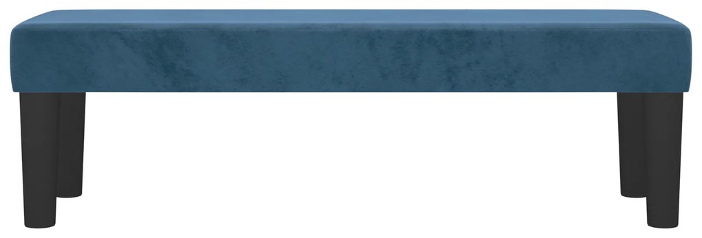 Banco 100x30x30 cm veludo azul-escuro