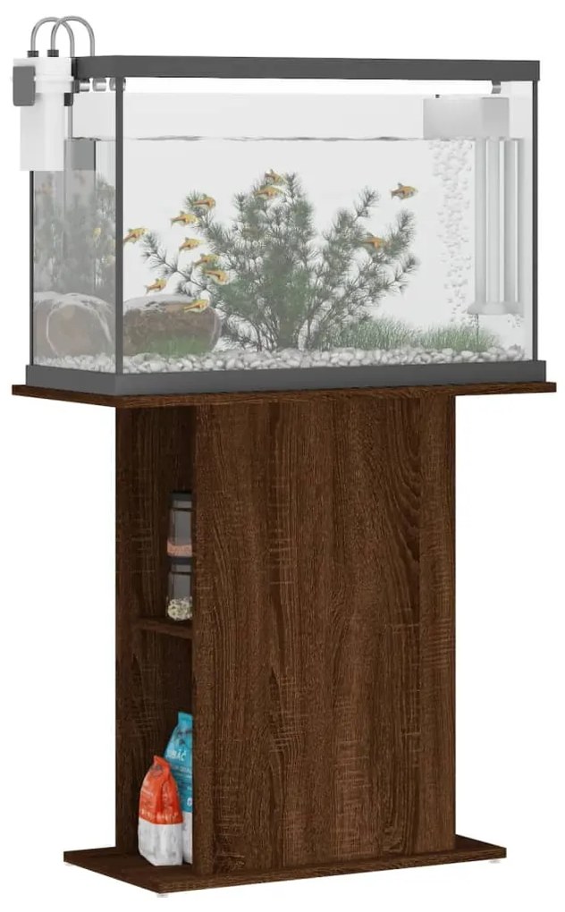 Suporte aquário 75x36x72,5 cm deriv. madeira carvalho castanho