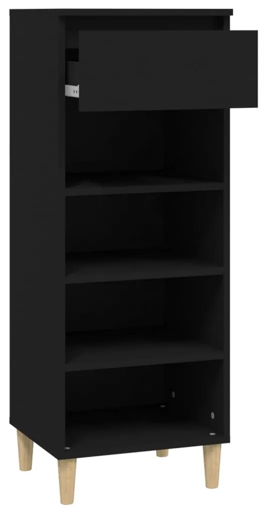 Sapateira 40x36x105 cm derivados de madeira preto