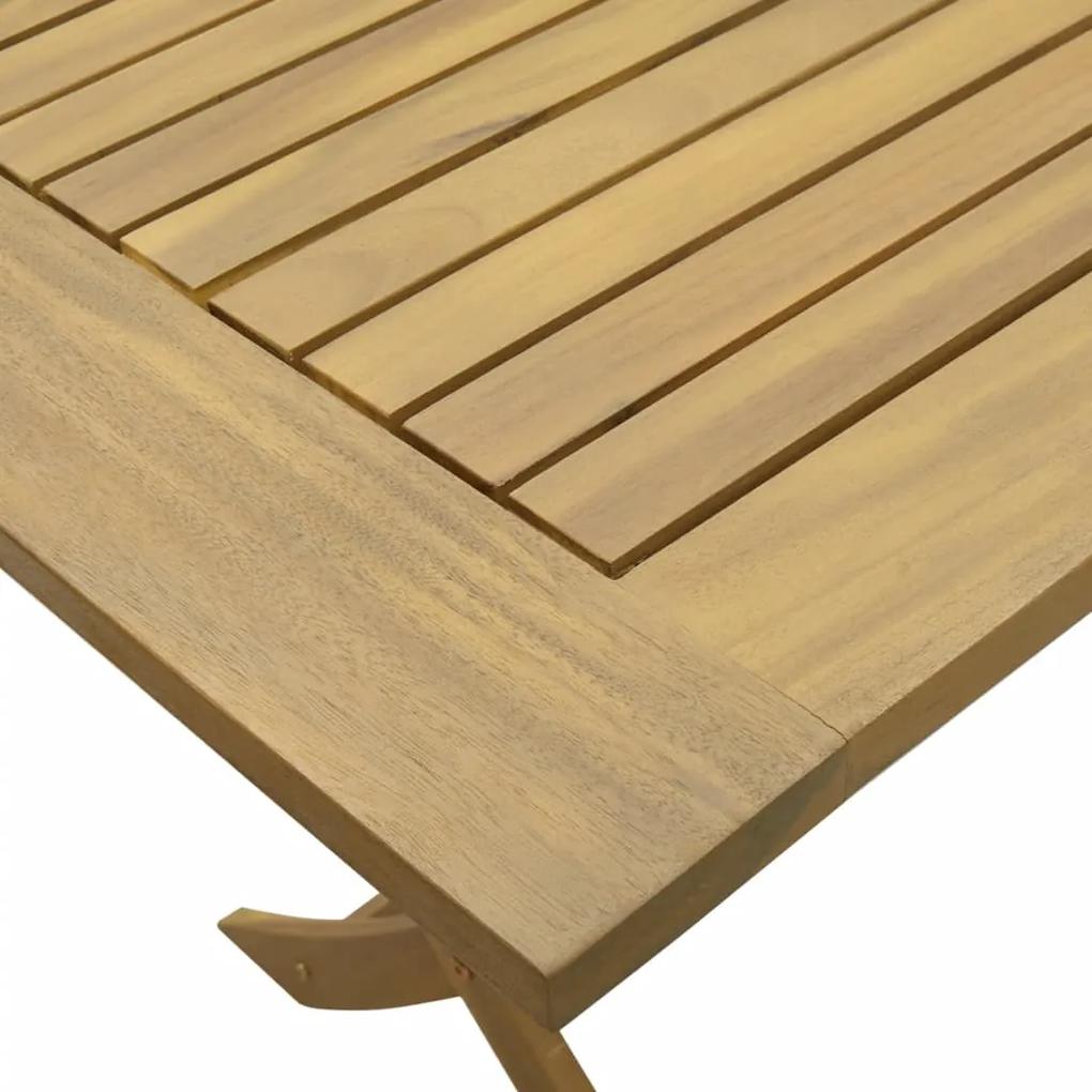 Mesa de jardim dobrável 120x70x75 cm madeira de acácia maciça
