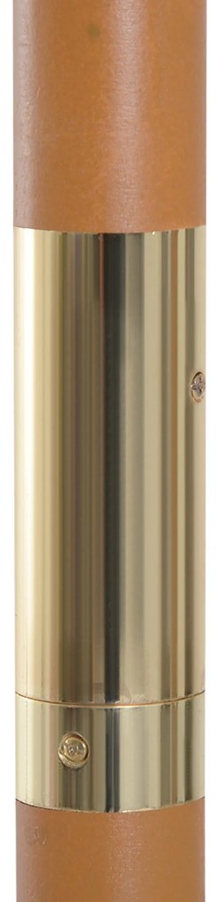 Chapéu de Sol Ø250x230cm Chapéu de Sol com Mastro de Madeira com 6 Has