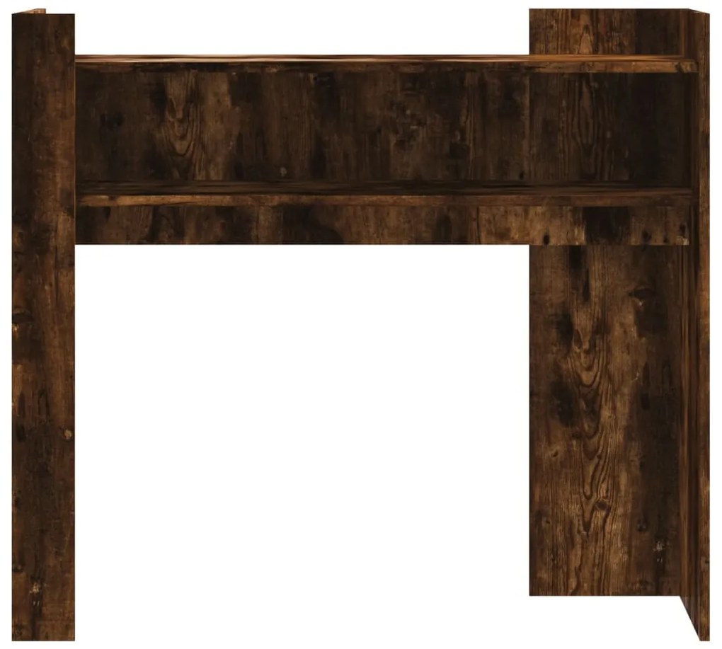 Mesa consola 100x35x90 cm derivados de madeira carvalho fumado