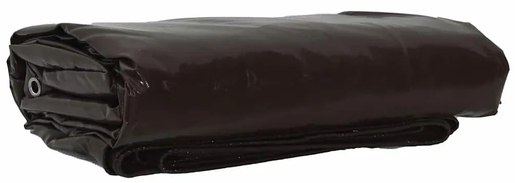 vidaXL Lona 650g / m² Castanho 1,5 x 2,5 m Lona com revestimento em PVC