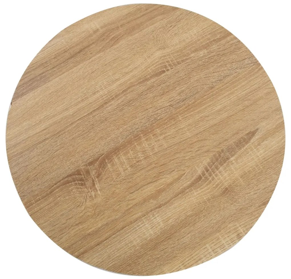 Mesa bistrô 60 cm MDF castanho-claro