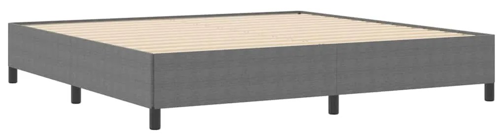 Estrado de Cama Cinzento-claro 200x200 cm Tecido de Corduroy