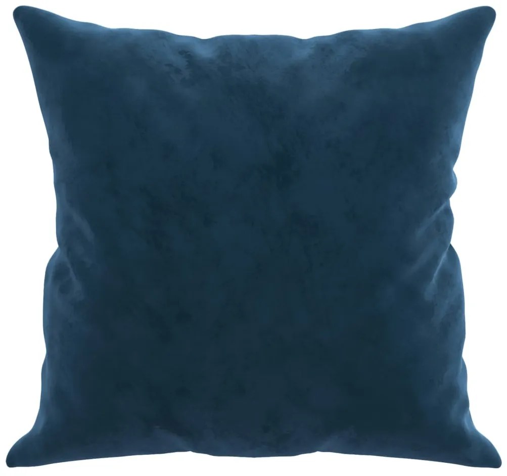 Almofadas decorativas 2 pcs 40x40 cm veludo azul