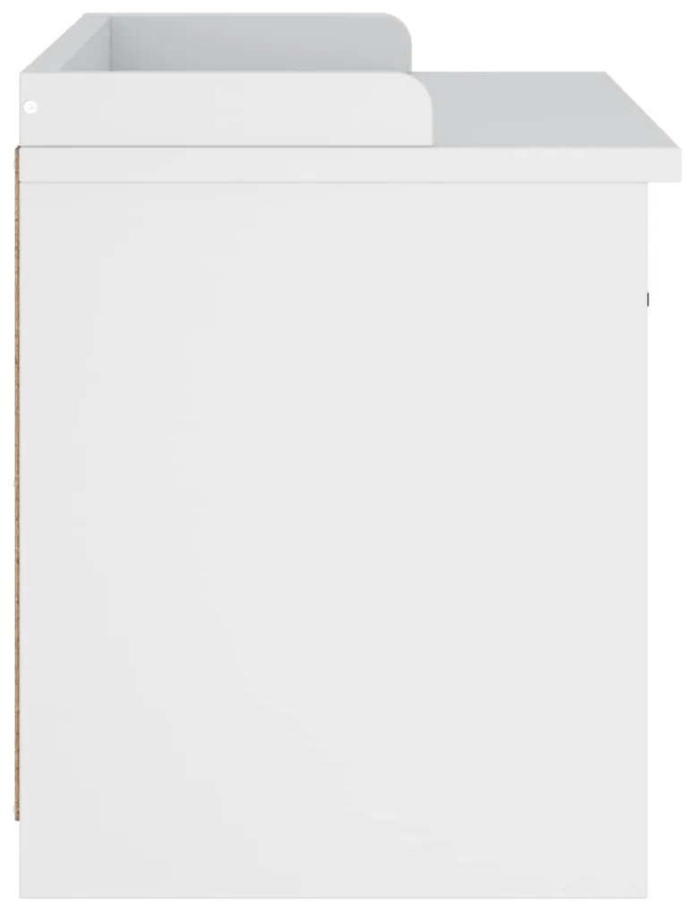 Banco de entrada SANDNES Branco 87x40x50 cm pinho maciço