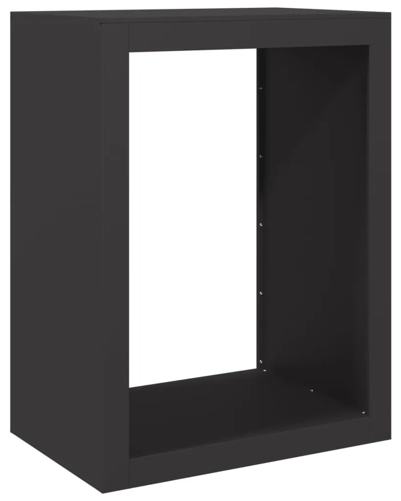 Suporte para lenha 60x40x80 cm aço preto