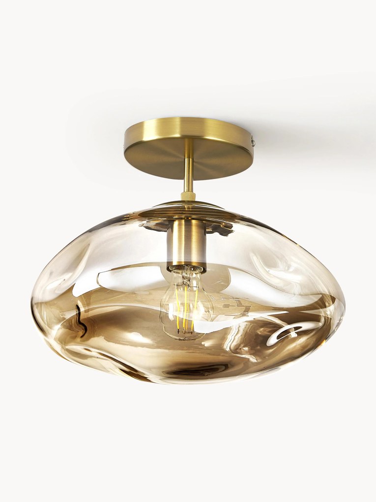 Candeeiro de teto em vidro Amora