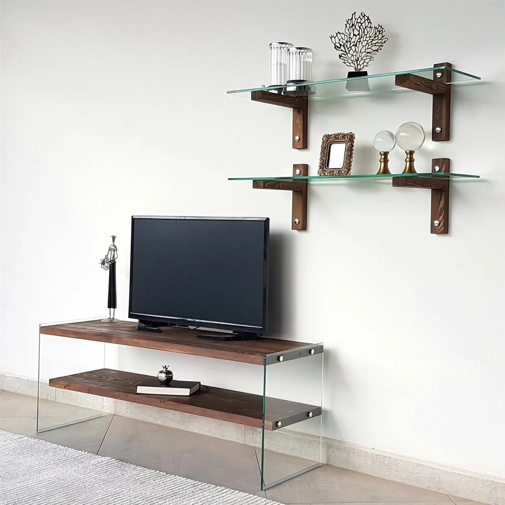 Unidade TV TV105 – Nogueira – 120x45x35 cm