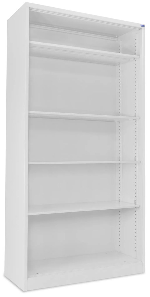 Armário de Escritório Aberto 1950x1000x420 mm Branco – 4 Prateleiras - IND