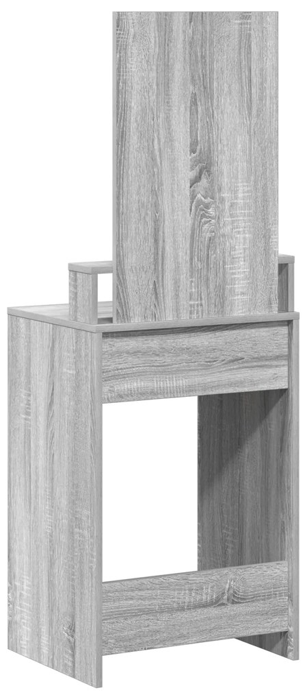 Mesa de Maquilhagem vidaXL com Gavetas Cinzento Sonoma 50x41x140 cm