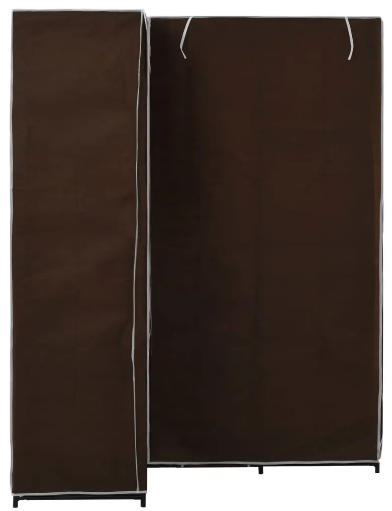 Roupeiro de canto 130x87x169 cm castanho