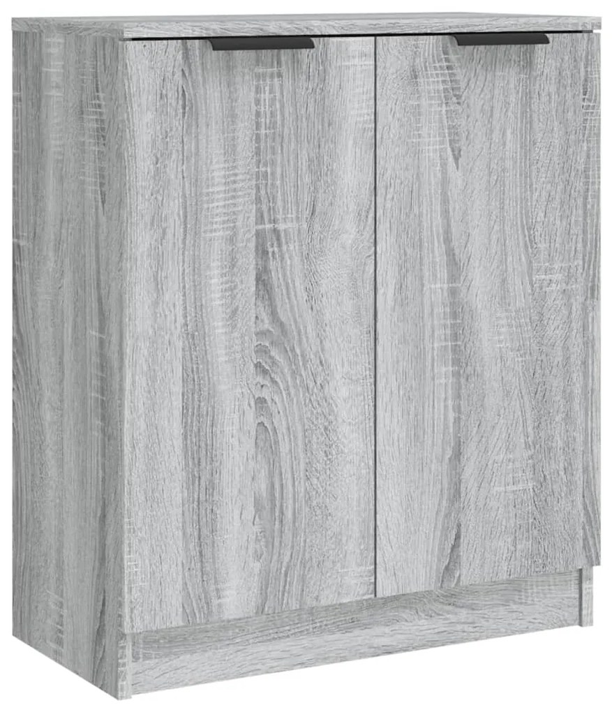 3 pcs aparadores derivados de madeira sonama cinzento