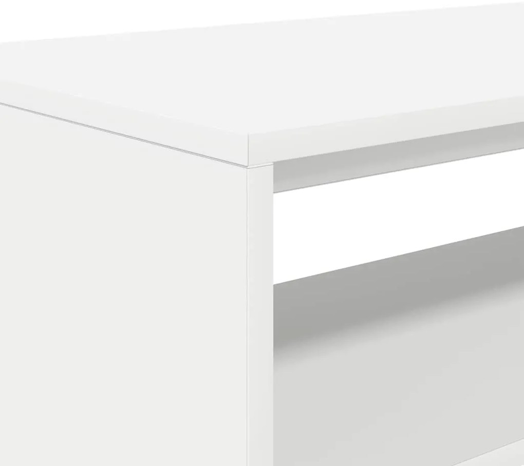 Móvel de TV 80x40x40 cm contraplacado branco