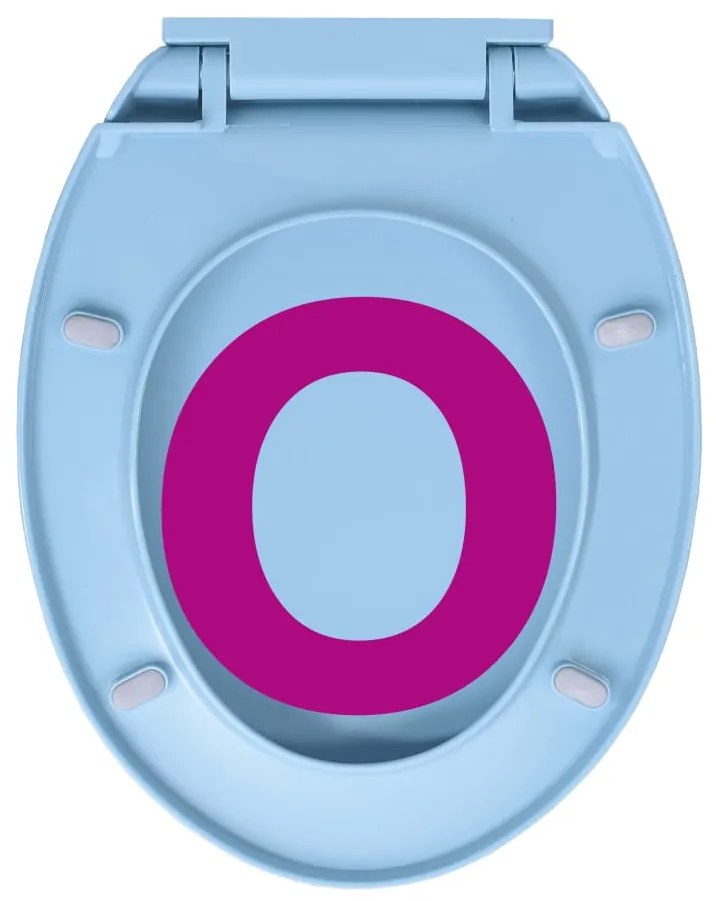 Tampo de sanita oval com fecho suave azul