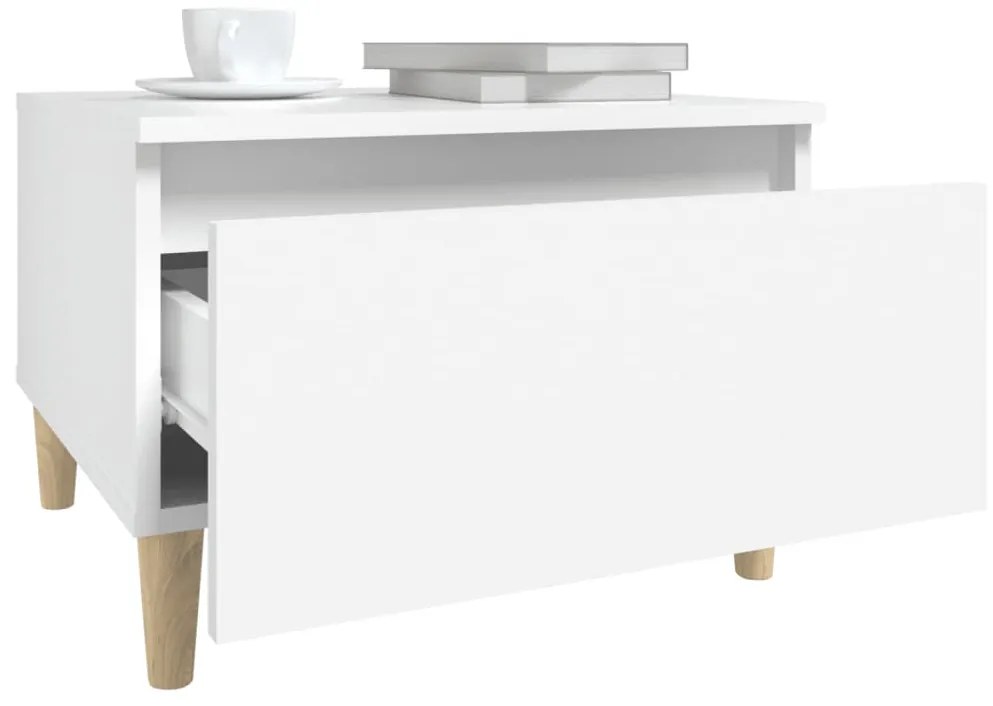 Mesa de apoio 50x46x35 cm derivados de madeira branco