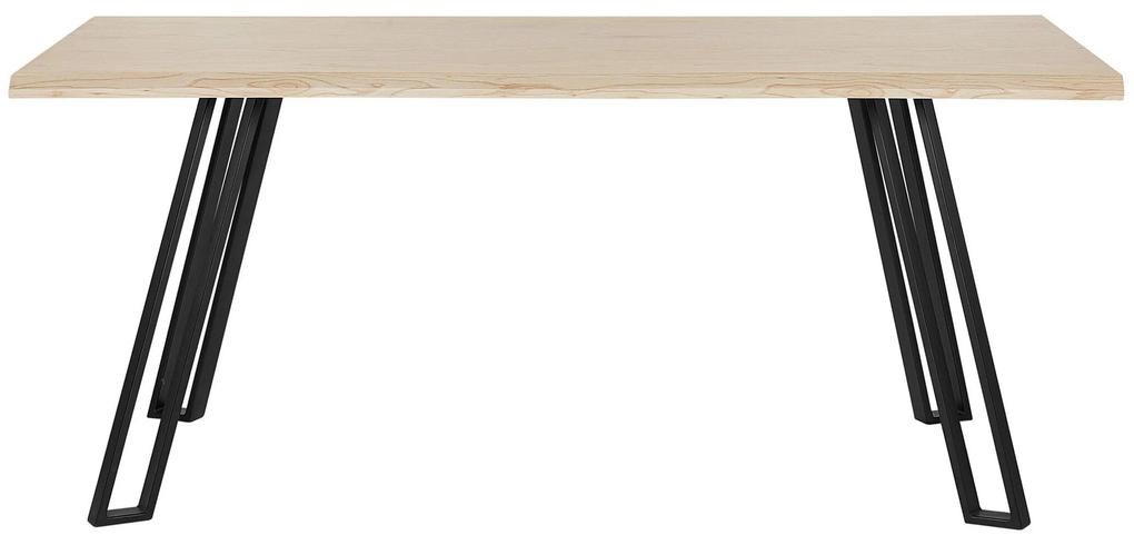 Mesa de jantar em castanho claro 180 x 90 cm GRAHAM Beliani