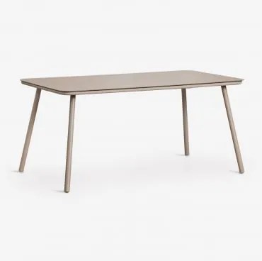 Mesa De Jardim Retangular 160x90 Cm Em Vidro Arhiza Moka Brown - Sklum