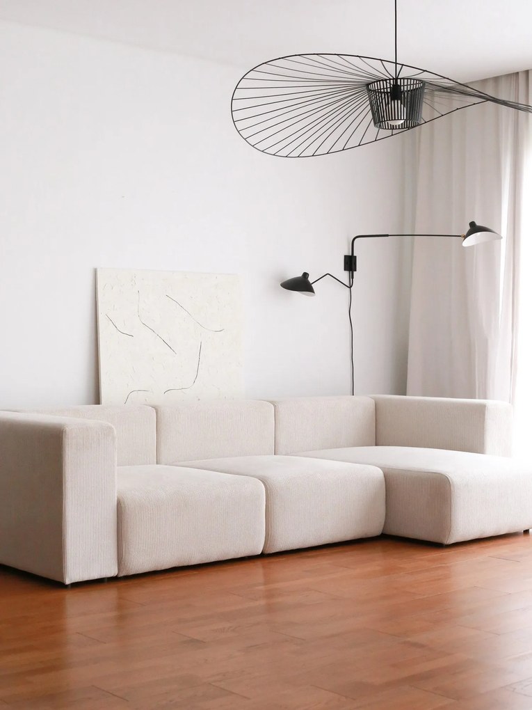 Sofá de Canto Yolo - Branco - 305cm x 89cm x 154cm