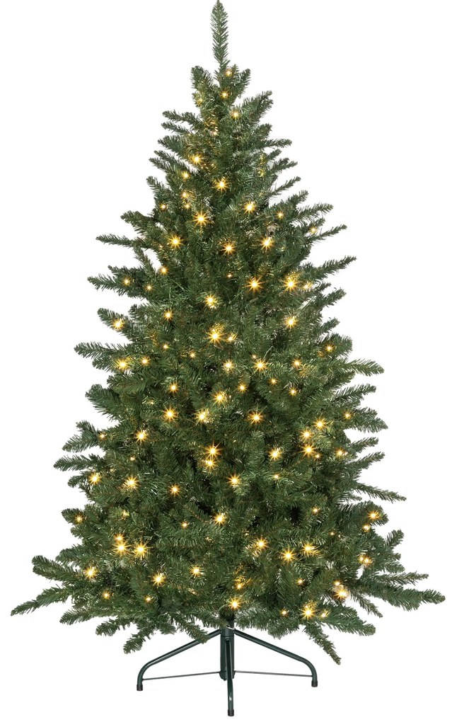 HOMCOM Árvore de Natal 150 cm Árvore de Natal Artificial com 220 Luzes