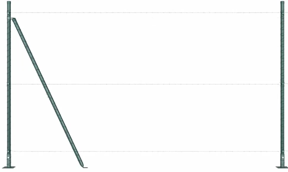 Posts de Cerca com Bases - 26 pcs Ø32mm, 88,5cm de Aço Galvanizado